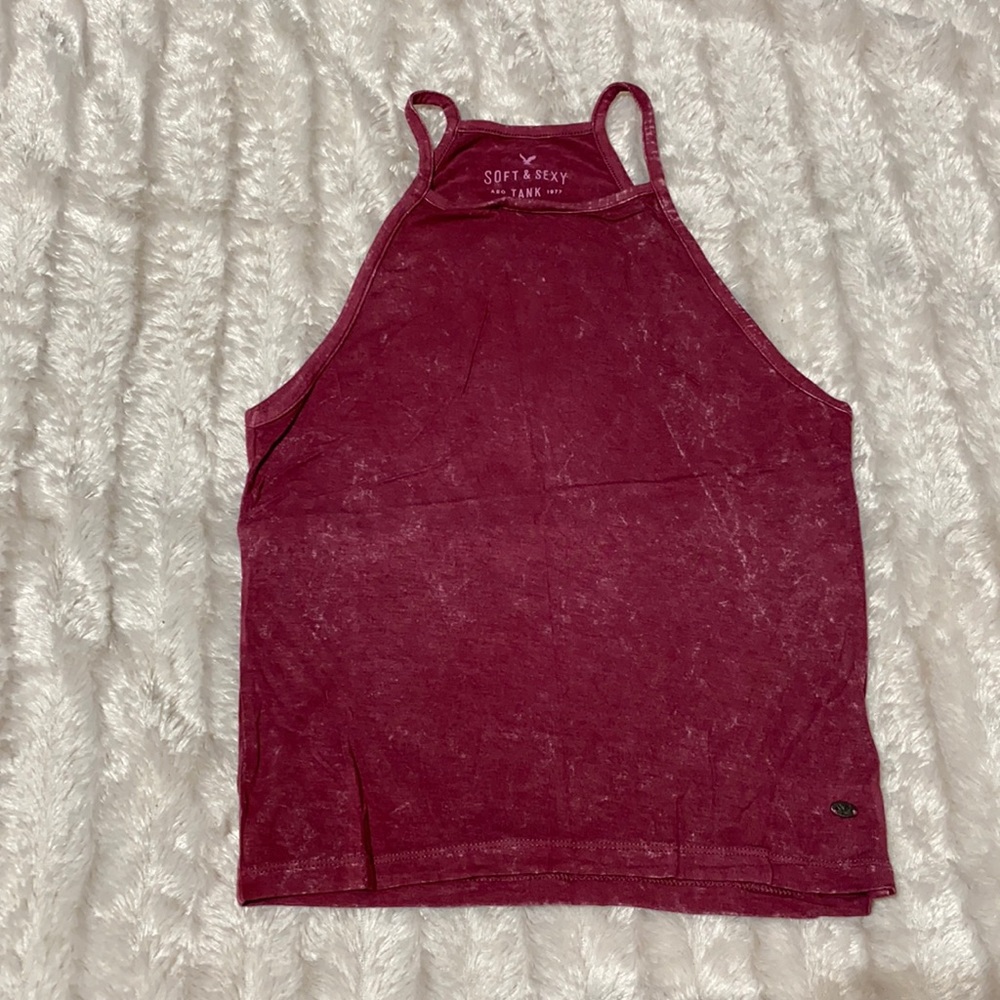 Tie dye crop top tank top American eagle shirt